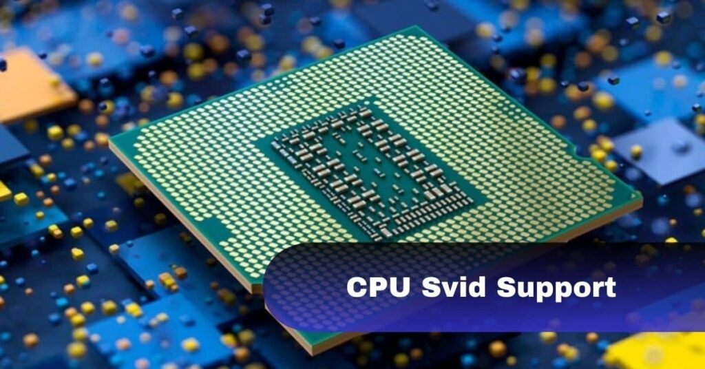 CPU Svid Support